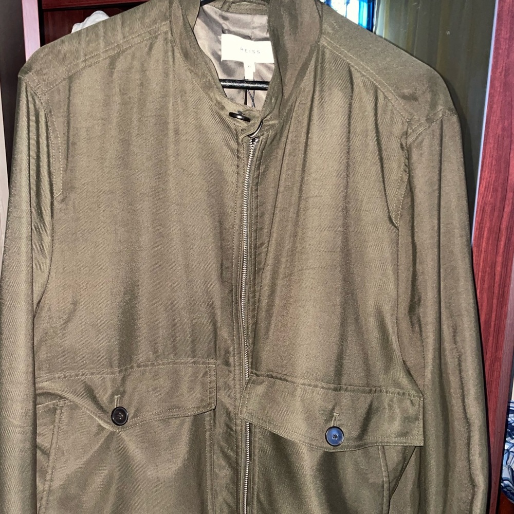 New vintage forest green reiss coat size XL